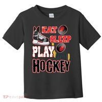 Eat Sleep Play Hockey Toddler T-Shirt thumb 0