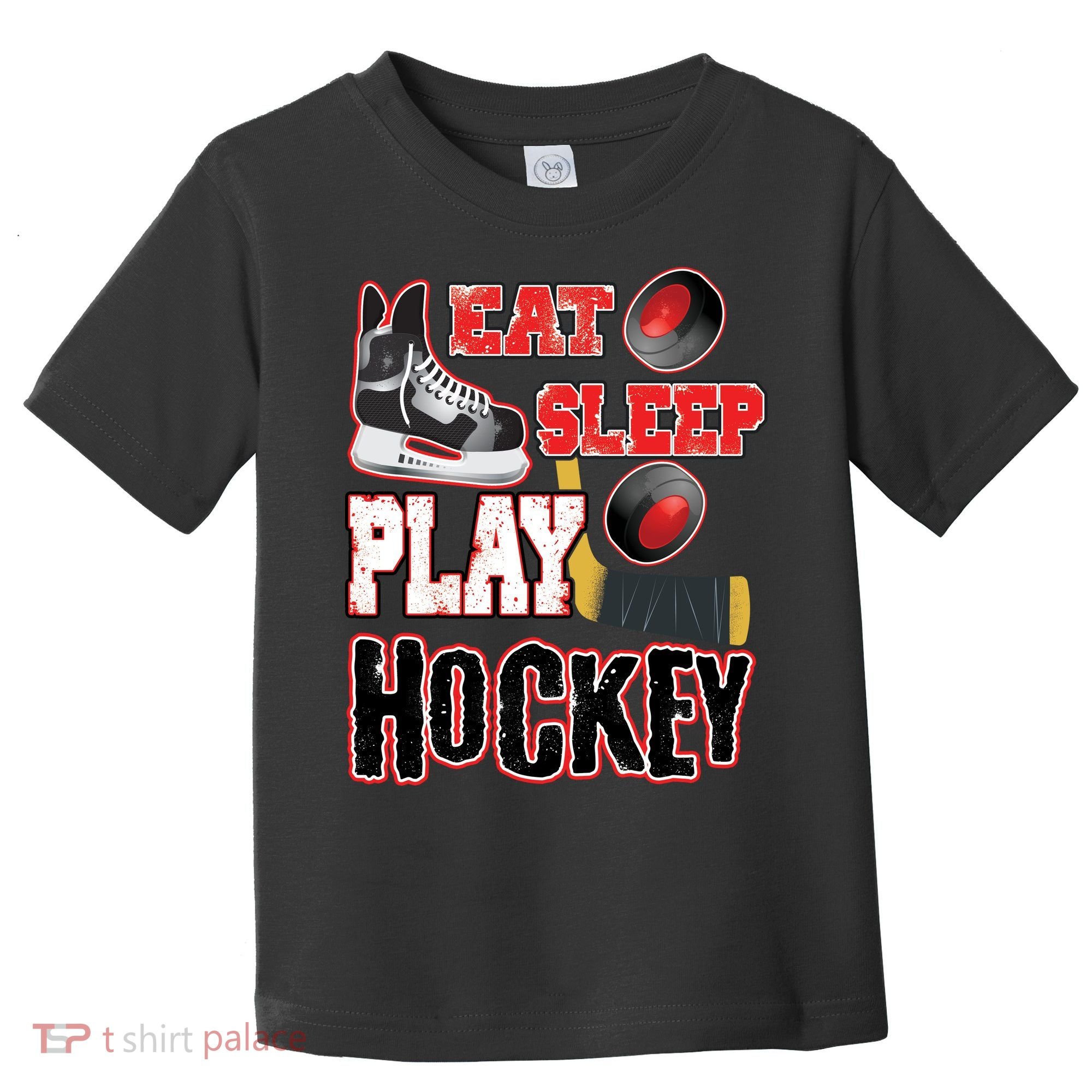 Eat Sleep Play Hockey Toddler T-Shirt