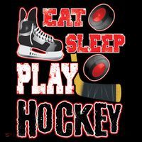 Eat Sleep Play Hockey Visor thumb 3