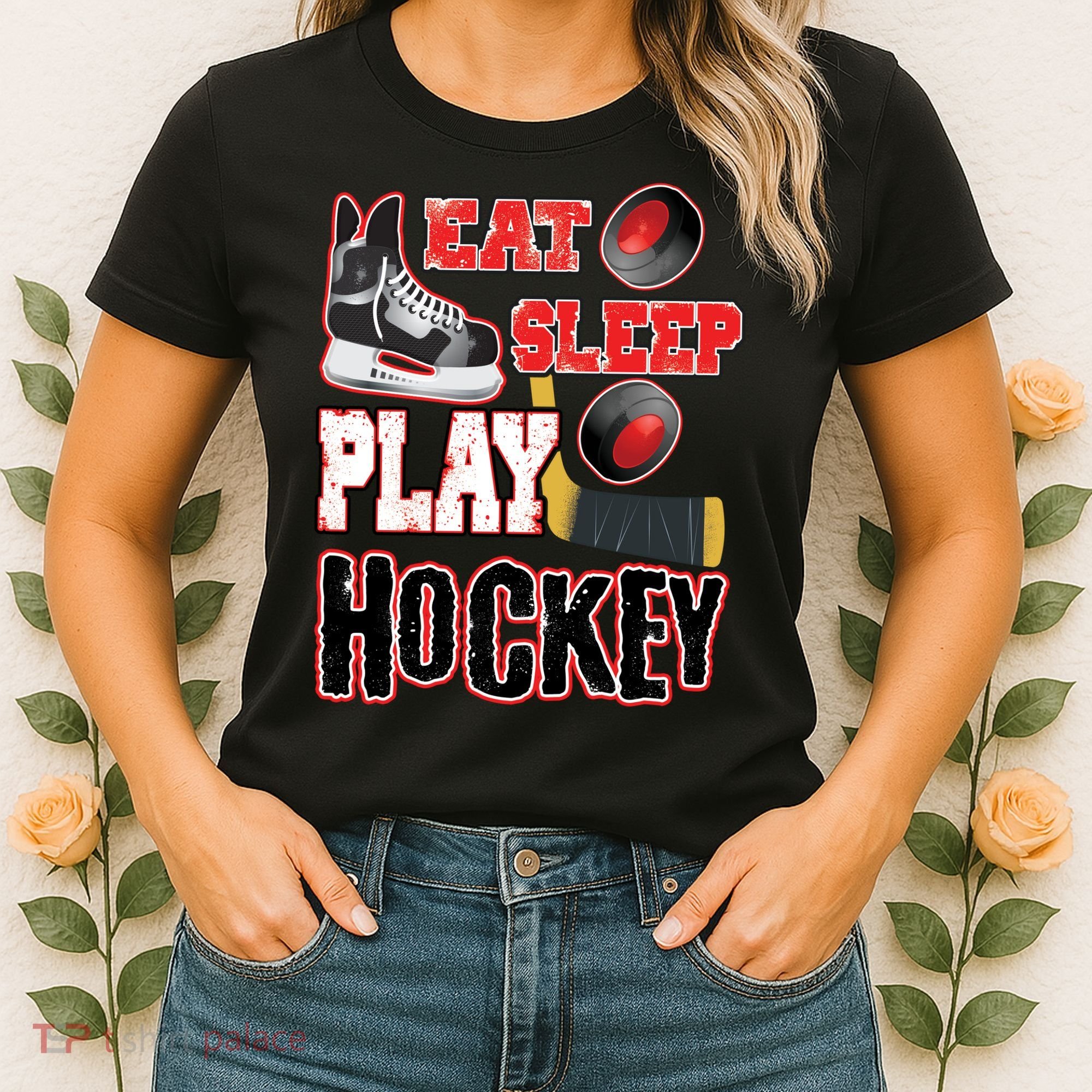 Eat Sleep Play Hockey Women's T-Shirt