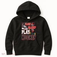 Eat Sleep Play Hockey Kids Hoodie thumb 0