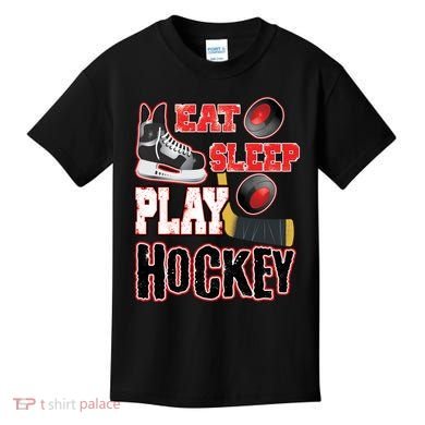Eat Sleep Play Hockey Kids T-Shirt