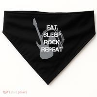 Eat Sleep Rock Repeat USA-Made Doggie Bandana thumb 0