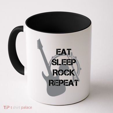 Eat Sleep Rock Repeat Coffee Mug