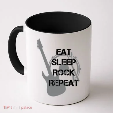 Eat Sleep Rock Repeat Coffee Mug