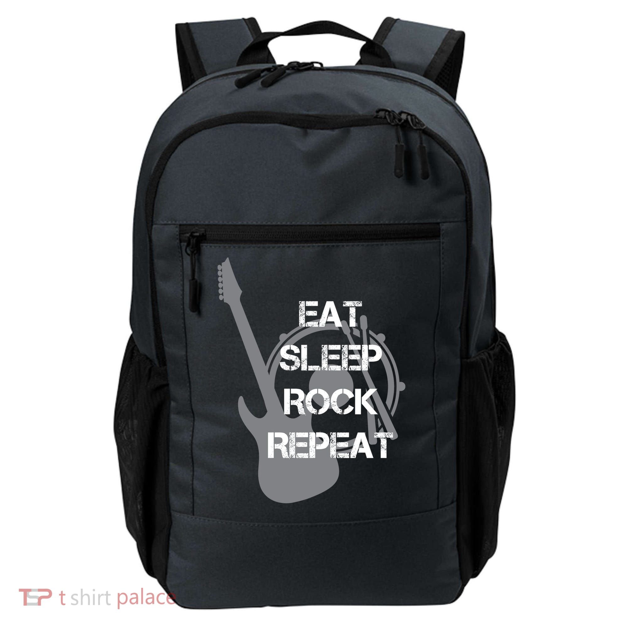 Eat Sleep Rock Repeat Backpack