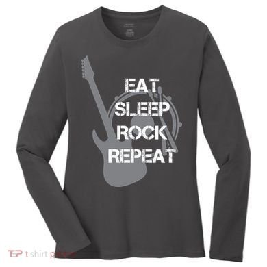 Eat Sleep Rock Repeat Women's Long Sleeve Shirt