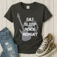 Eat Sleep Rock Repeat Women's T-Shirt thumb 3
