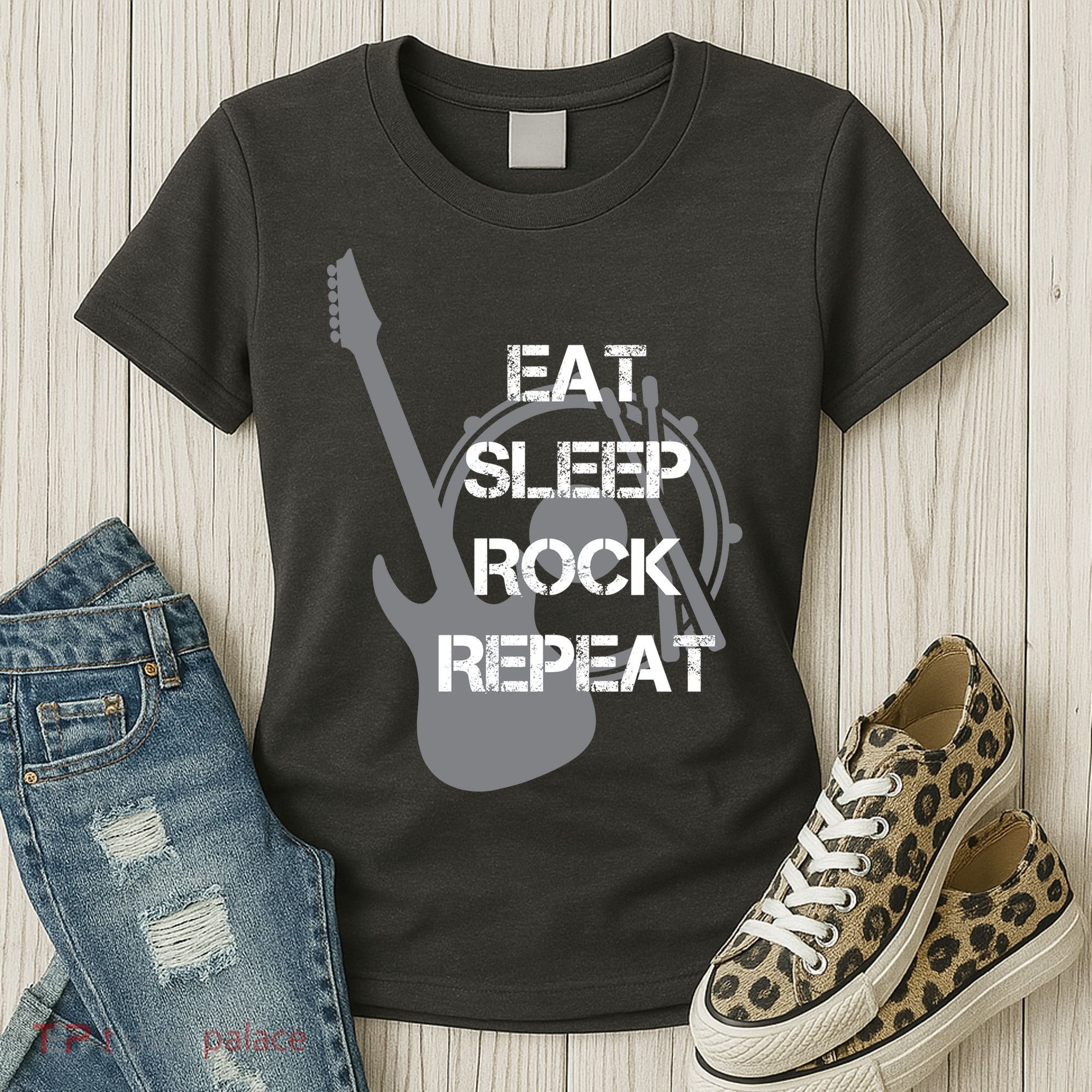 Eat Sleep Rock Repeat Women's T-Shirt