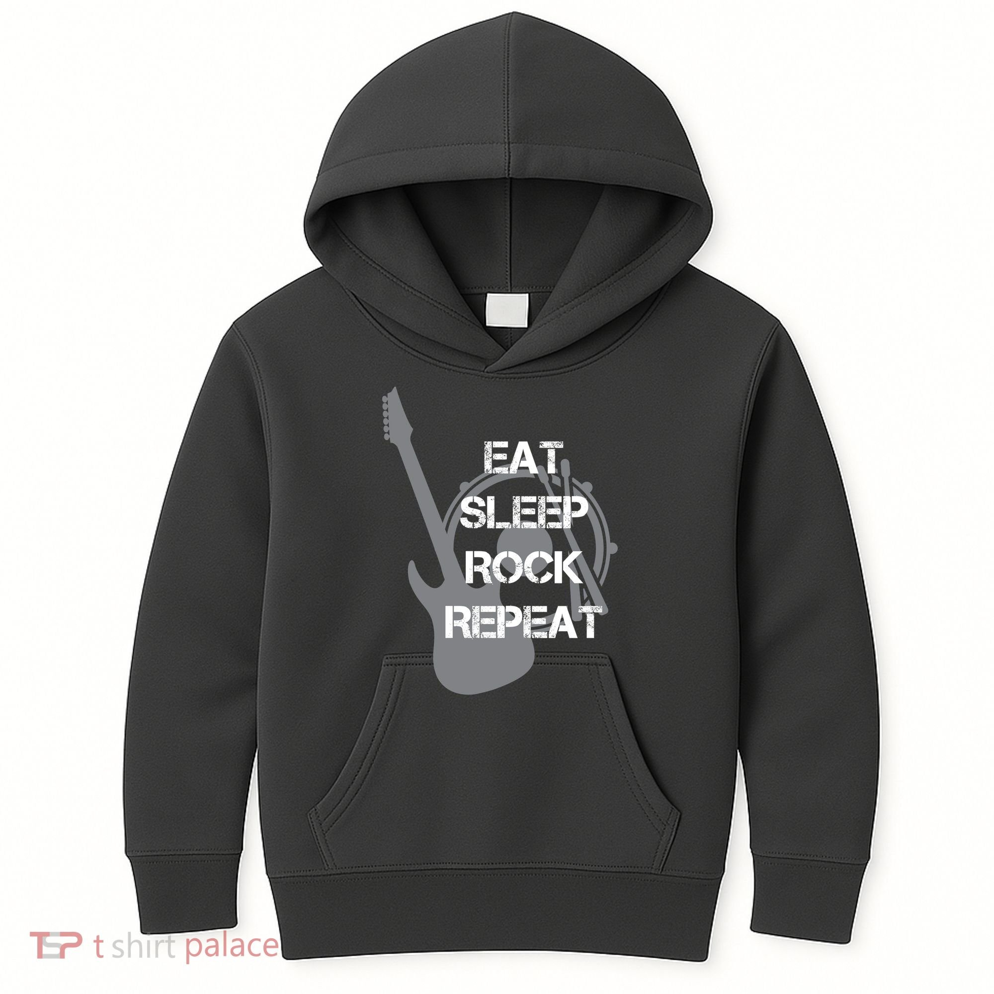 Eat Sleep Rock Repeat Kids Hoodie