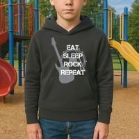 Eat Sleep Rock Repeat Kids Hoodie thumb 2