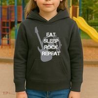 Eat Sleep Rock Repeat Kids Hoodie thumb 3