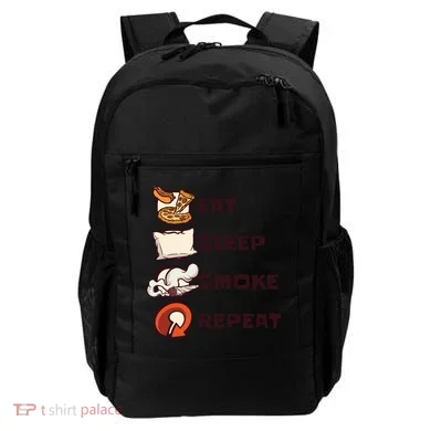 Eat Sleep Smoke Repeat Backpack