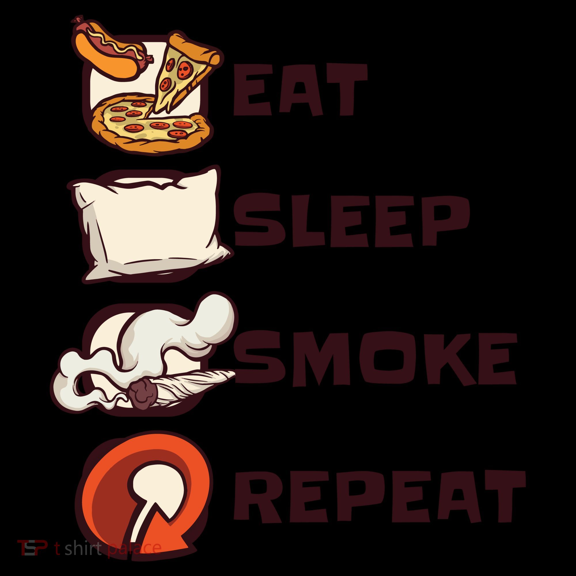Eat Sleep Smoke Repeat Backpack