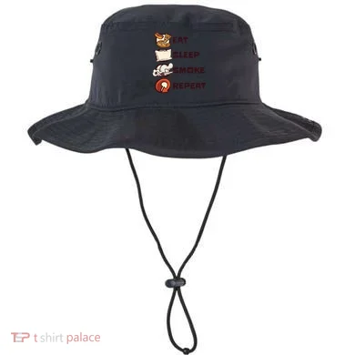 Eat Sleep Smoke Repeat Bucket Hat