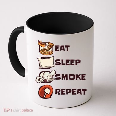 Eat Sleep Smoke Repeat Coffee Mug