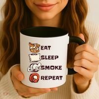 Eat Sleep Smoke Repeat Coffee Mug thumb 3
