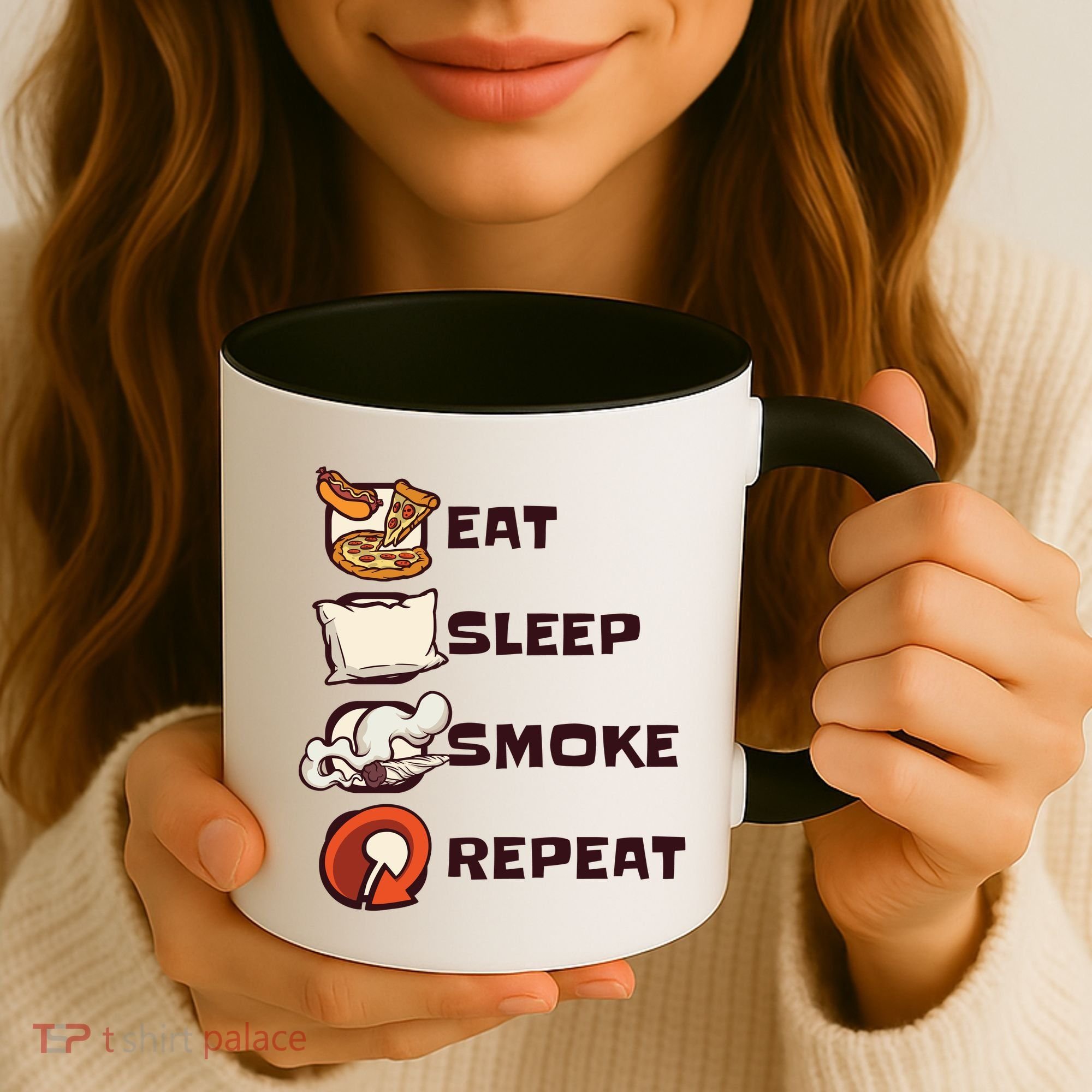 Eat Sleep Smoke Repeat Coffee Mug