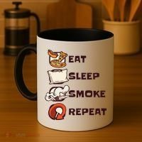 Eat Sleep Smoke Repeat Coffee Mug thumb 4