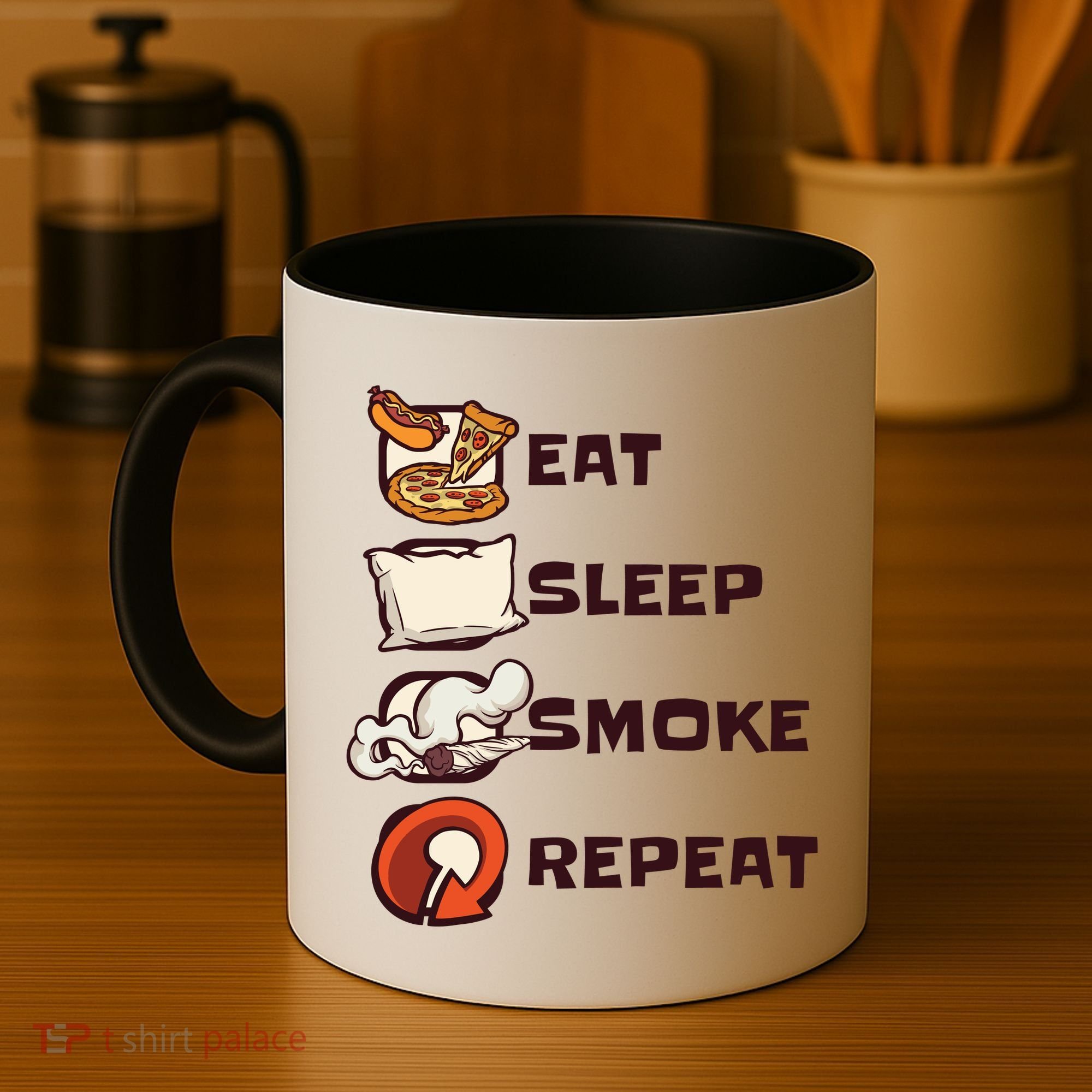 Eat Sleep Smoke Repeat Coffee Mug