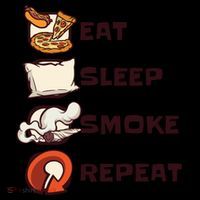 Eat Sleep Smoke Repeat Coaster thumb 2