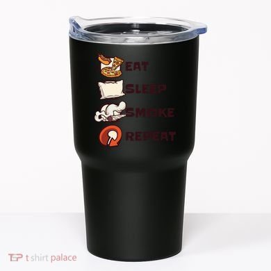 Eat Sleep Smoke Repeat Tumbler