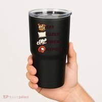 Eat Sleep Smoke Repeat Tumbler thumb 2