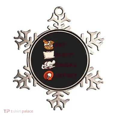 Eat Sleep Smoke Repeat Ornament