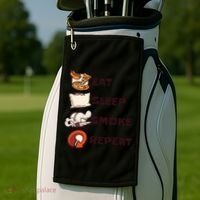 Eat Sleep Smoke Repeat Golf Towel thumb 2