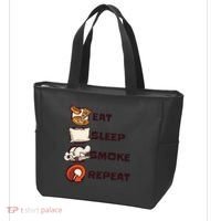 Eat Sleep Smoke Repeat Tote Bag thumb 3