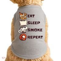 Eat Sleep Smoke Repeat Doggie Tank thumb 0