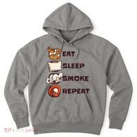Eat Sleep Smoke Repeat Hoodie thumb 0