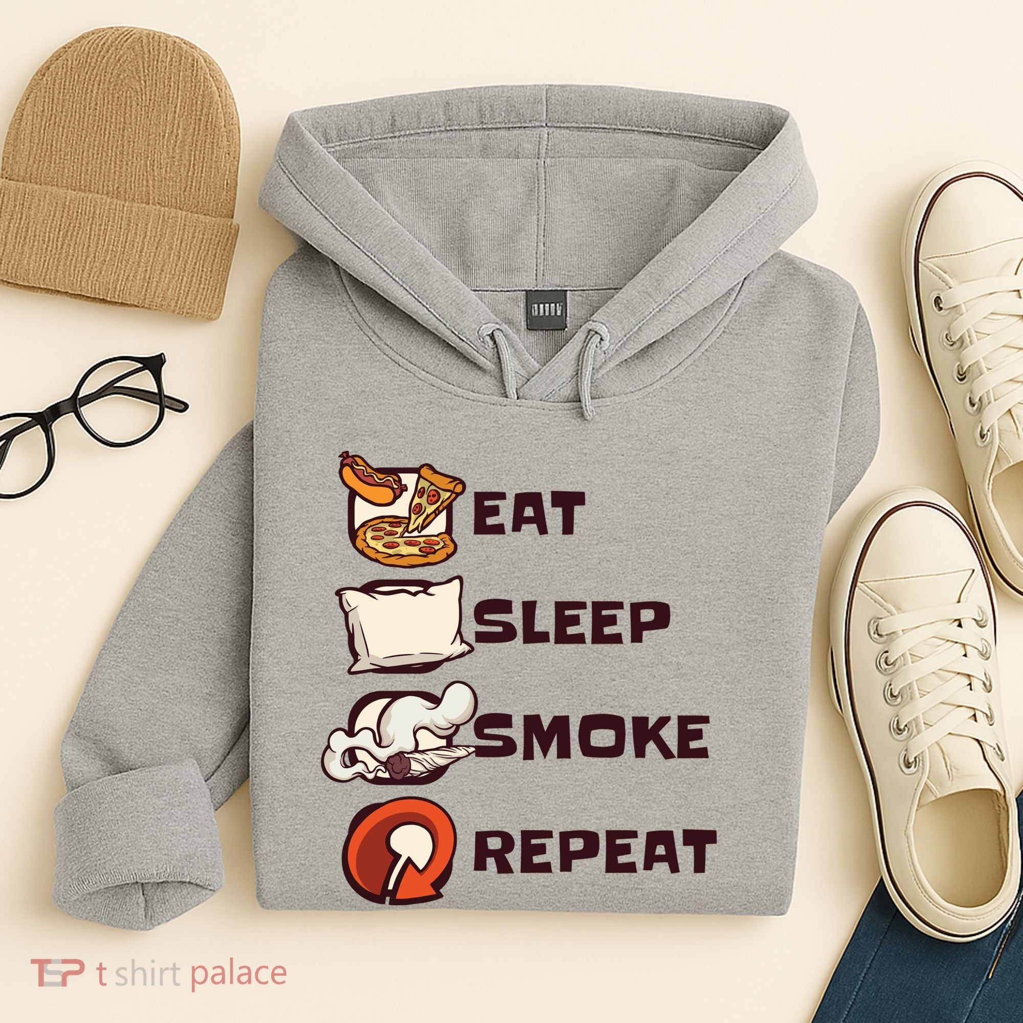 Eat Sleep Smoke Repeat Hoodie
