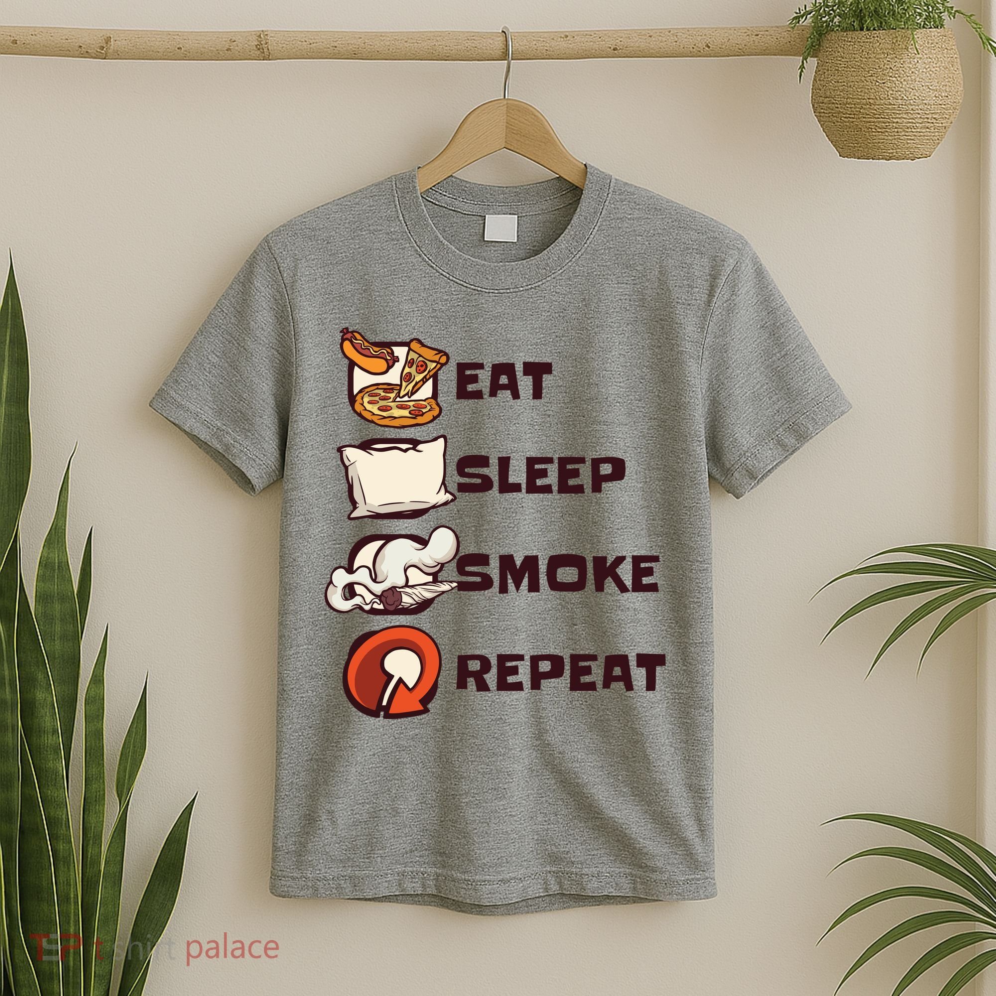 Eat Sleep Smoke Repeat T-Shirt