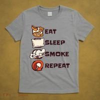 Eat Sleep Smoke Repeat T-Shirt thumb 5