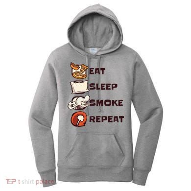 Eat Sleep Smoke Repeat Women's Hoodie