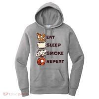 Eat Sleep Smoke Repeat Women's Hoodie thumb 0