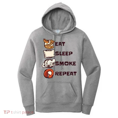 Eat Sleep Smoke Repeat Women's Hoodie