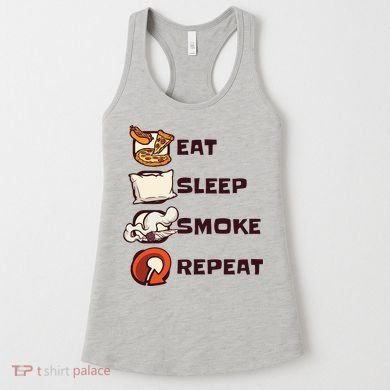 Eat Sleep Smoke Repeat Women's Tank Top