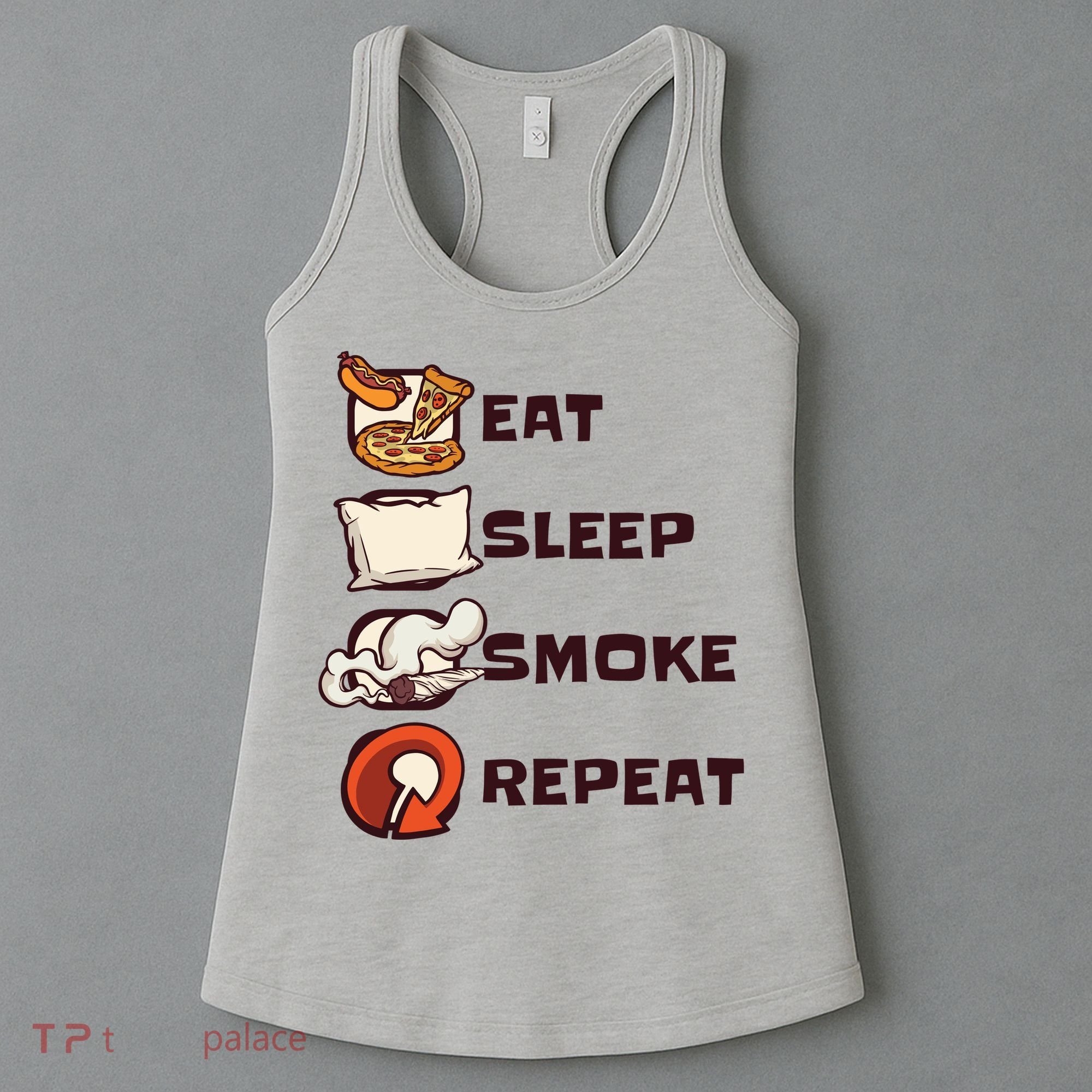 Eat Sleep Smoke Repeat Women's Tank Top