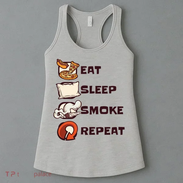 Eat Sleep Smoke Repeat Women's Tank Top