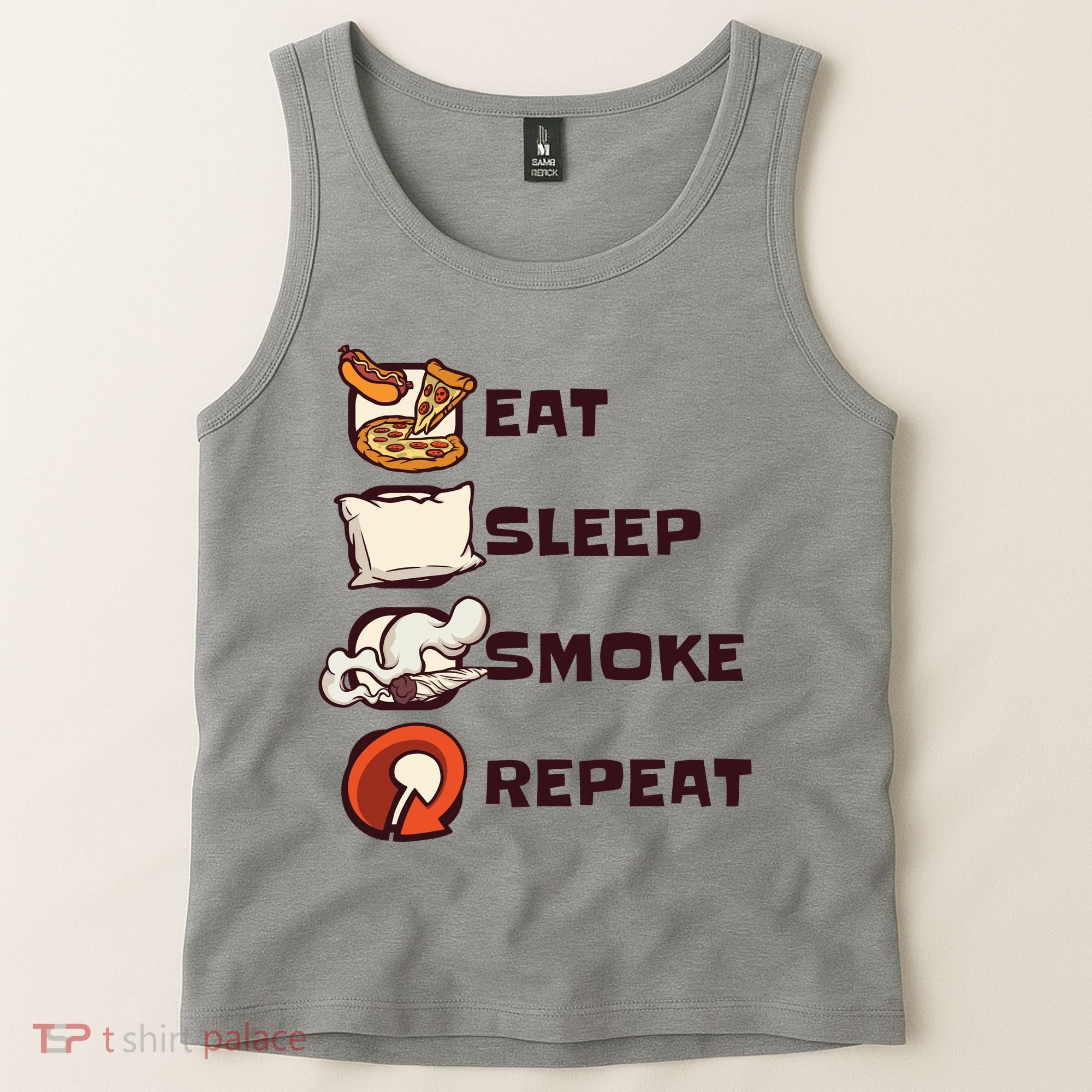 Eat Sleep Smoke Repeat Tank Top