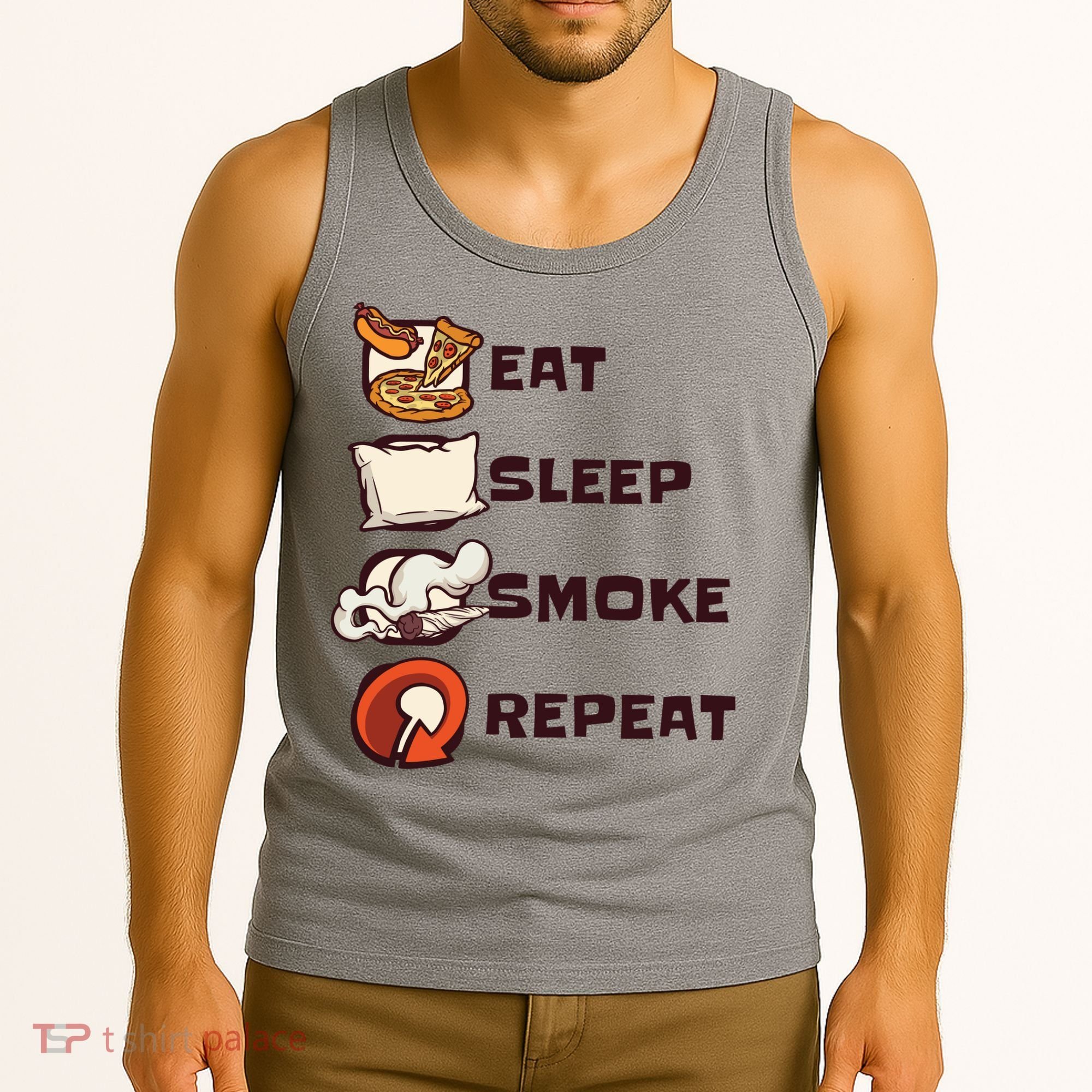 Eat Sleep Smoke Repeat Tank Top
