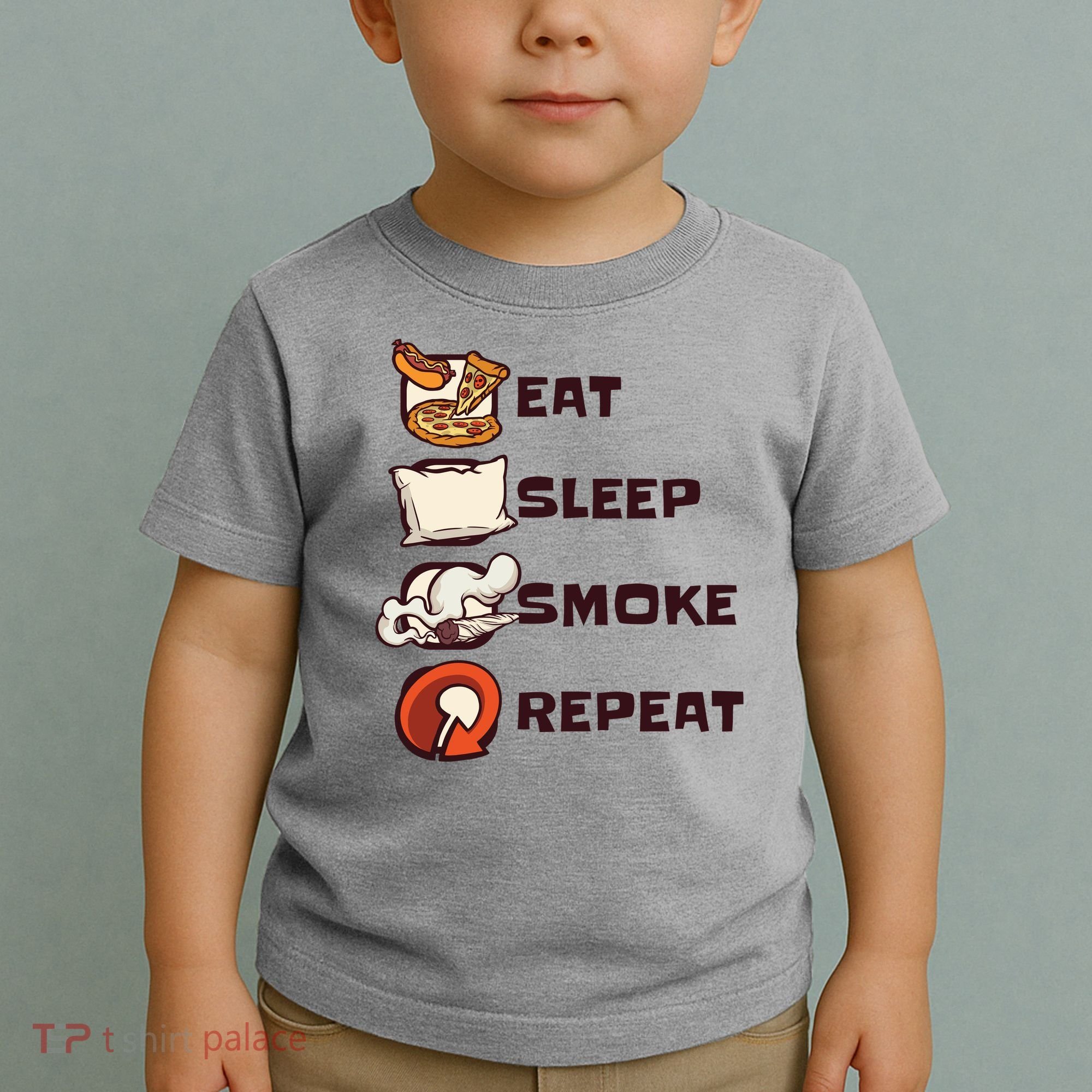 Eat Sleep Smoke Repeat Toddler T-Shirt