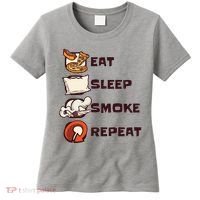 Eat Sleep Smoke Repeat Women's T-Shirt thumb 0