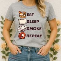 Eat Sleep Smoke Repeat Women's T-Shirt thumb 2
