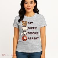 Eat Sleep Smoke Repeat Women's T-Shirt thumb 4