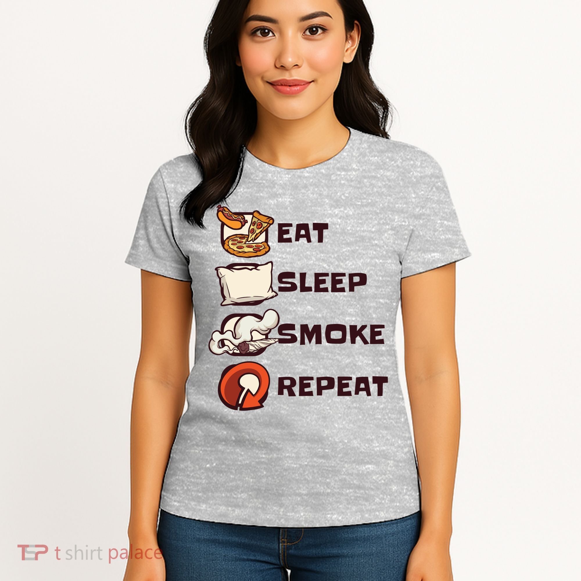 Eat Sleep Smoke Repeat Women's T-Shirt