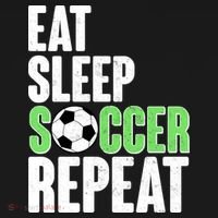 Eat Sleep Soccer Repeat Ornament thumb 1