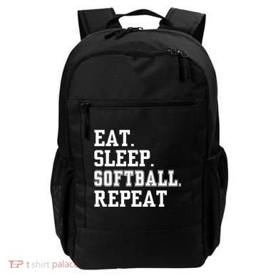 Eat Sleep Softball Repeat Backpack